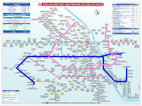 Rajouri garden metro interchange