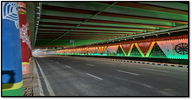 Underpasses on Dwarka Expressway