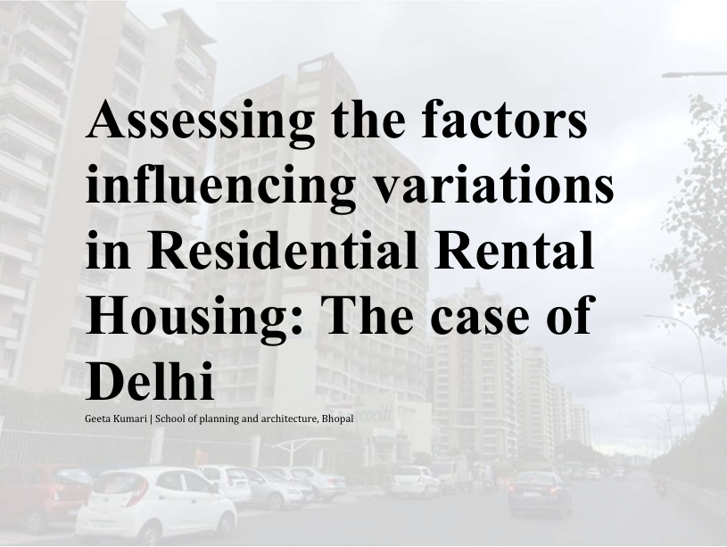 residential rental housing Delhi