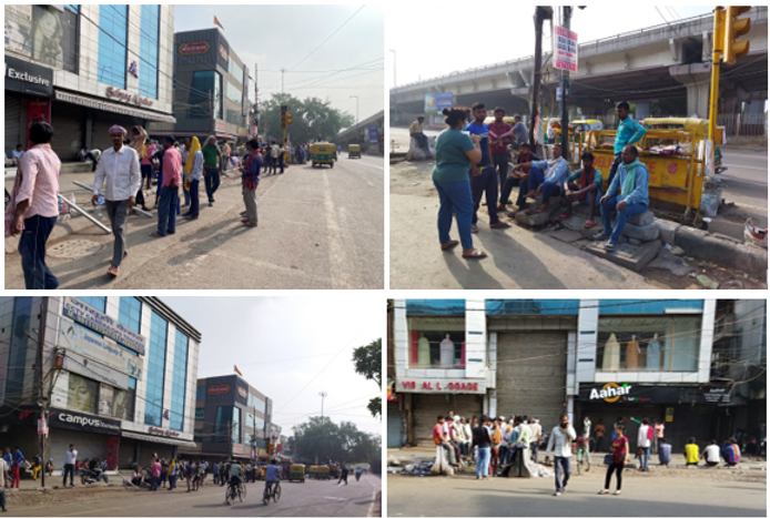 Construction Workers in Tilak Nagar Market