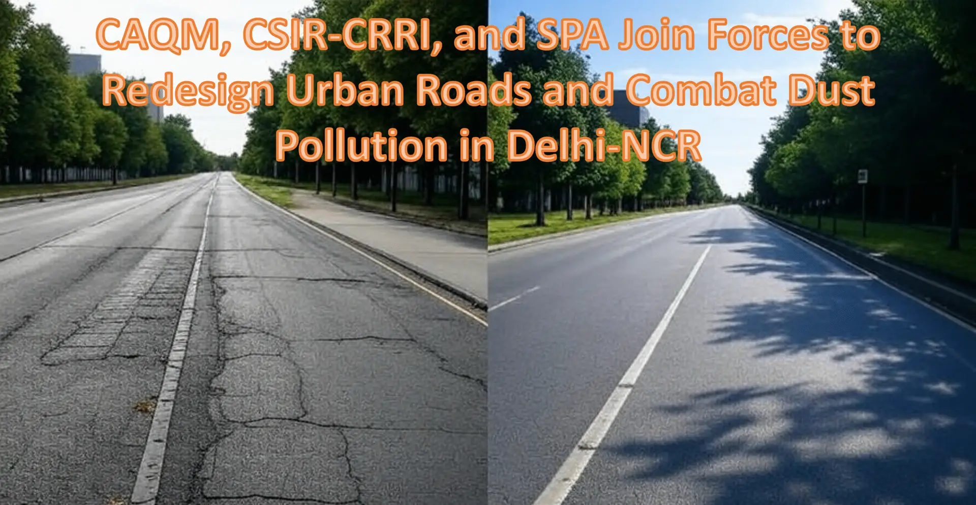 Urban Road Redevelopment for Dust Pollution Control in NCR