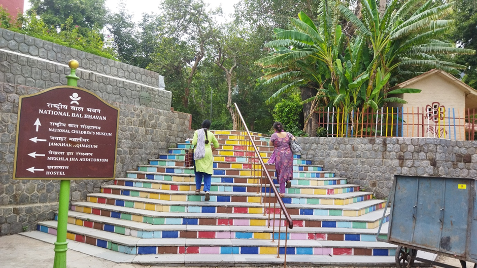 Steps towards Museum National Bal Bhavan