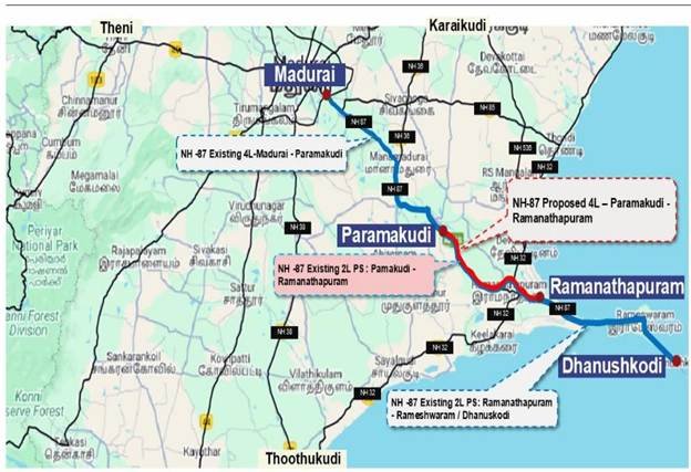 Cabinet Approves ₹1853 Crore NH-87 Expansion to Boost Tamil Nadu Connectivity