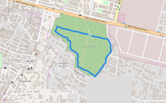 Google map- Hauz Rani City Forest