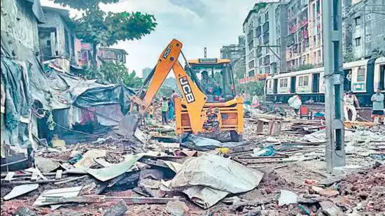 Haryana demolishing illegal construction in Faridabad’s Aravalli region under Supreme Court order to restore ecologically sensitive PLPA-protected land.