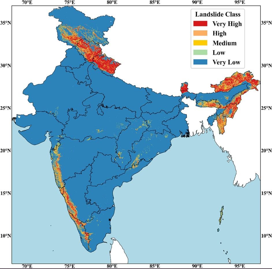 The India landslide susceptibility map of Sharma et al. (2024)