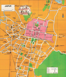 Map : Jaipur city