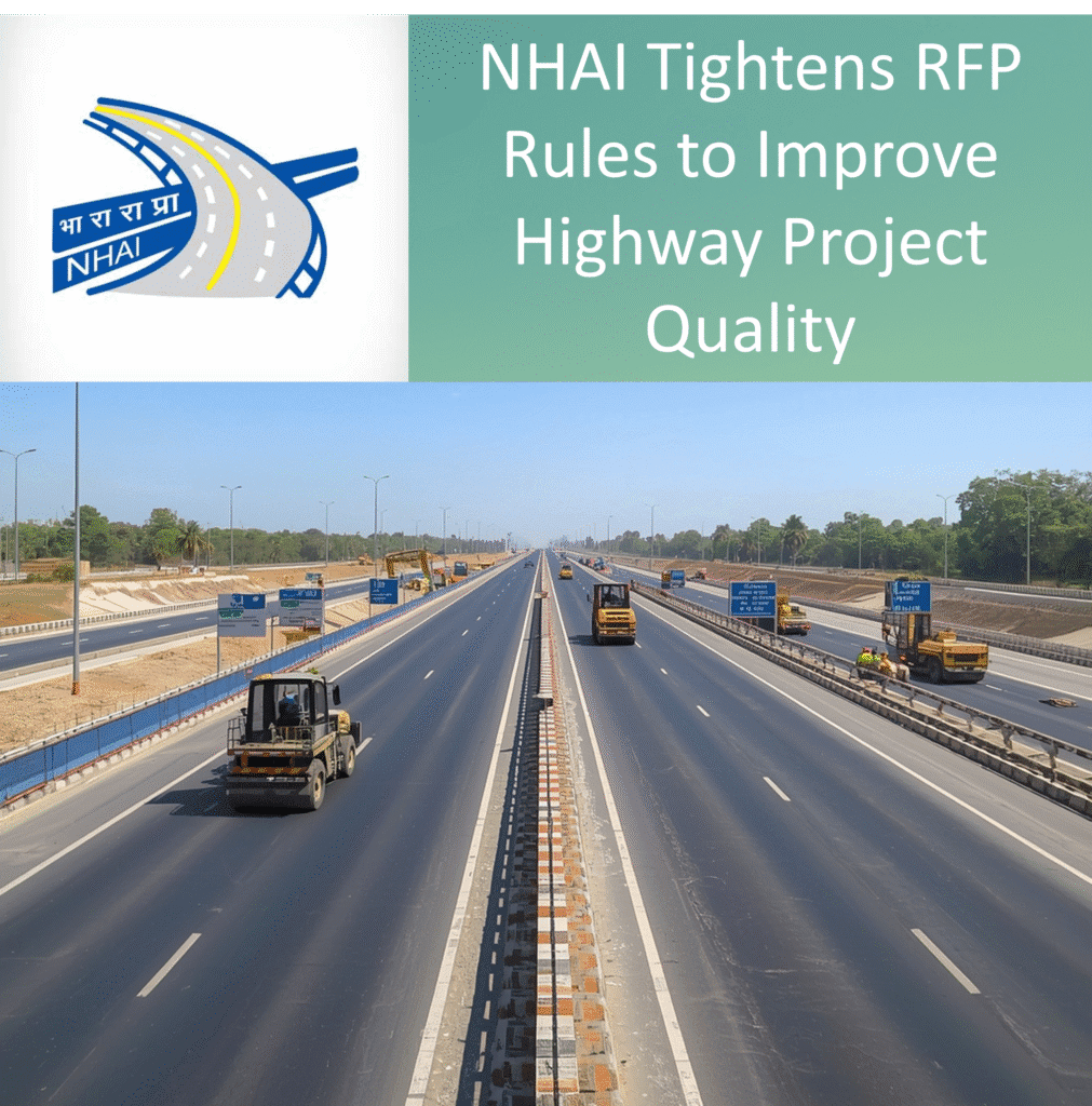 NHAI Construction of a national highway in India with machinery and workers ensuring quality infrastructure