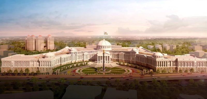 Render of the proposed New Bombay High Court Complex by Hafeez Contractor.
