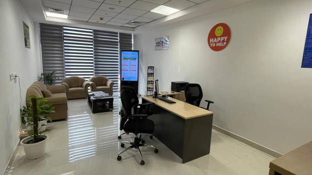 Interior view of the GST Sewa Kendra at CGST Bhawan, Ghaziabad.