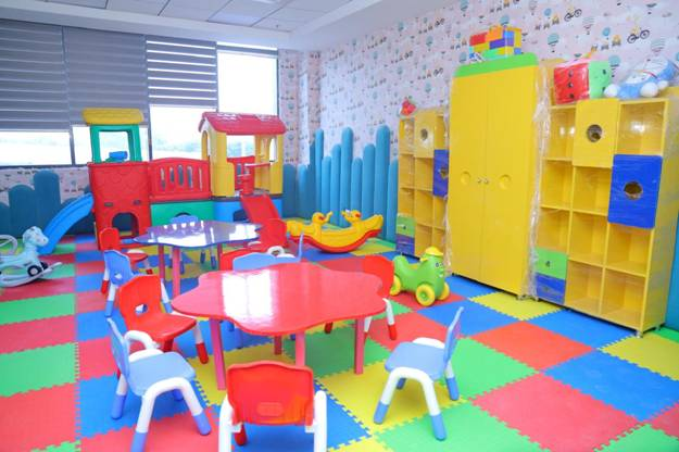 Creche facility inside CGST Bhawan, Ghaziabad.