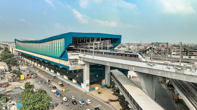 Sarai Kale Khan RRTS station in Delhi, awaiting inauguration under the Delhi–Meerut Namo Bharat corridor.