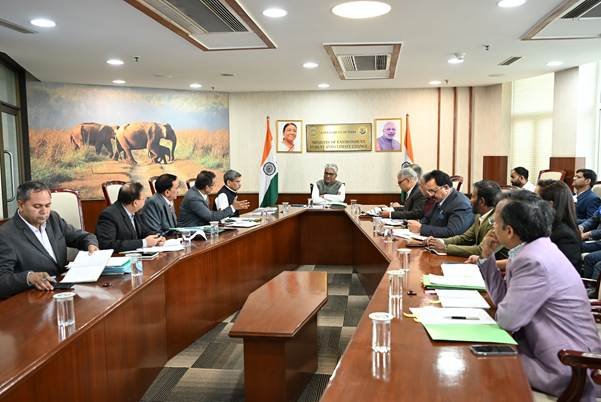 Union Environment Minister chairs a high-level review meeting with senior officials and PCCFs to discuss the Delhi–NCR greening and plantation strategy.