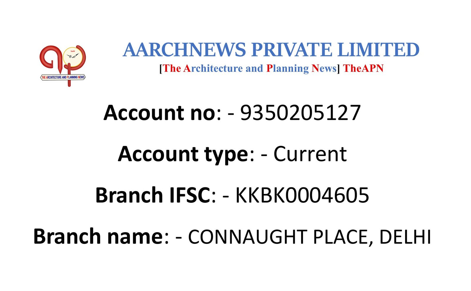 Transfer through BANK DETAILS