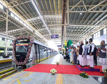 Inauguration by Hon’ble PM of Yellow line from RV Road to Bommasandra
