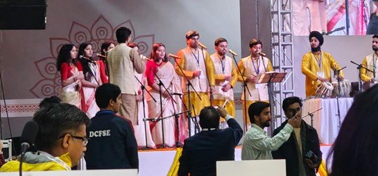 Indian performances and crafts were showcased during the event.