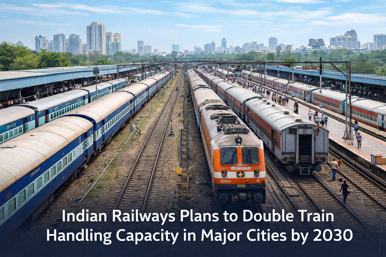 Indian Railways to Double Train Handling Capacity in 48 Major Cities by 2030