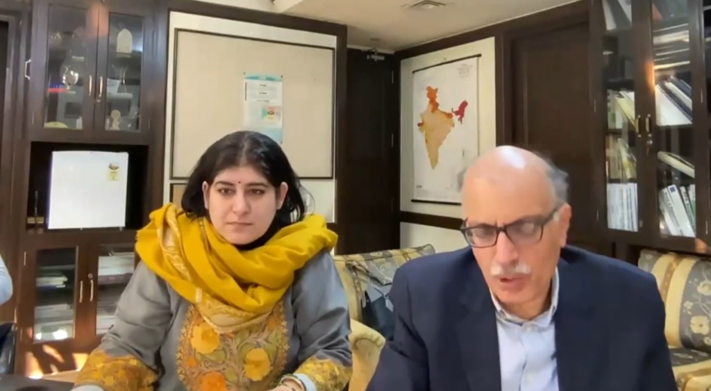 Dr. Priyanka Kochhar and Dr. Gaurav Bhatiani participating in BMTPC webinar on sustainable building materials and energy-efficient construction