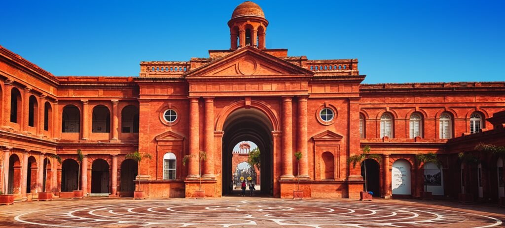 The Town Hall was constructed in the Colonial Era