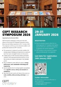 CEPT Research Symposium 2026 to Spotlight Interdisciplinary Research in Architecture and Urban Studies