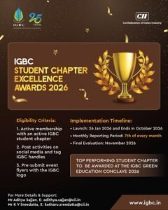 IGBC Announces Student Chapter Excellence Awards 2026 to Recognise Campus-Led Sustainability Initiatives