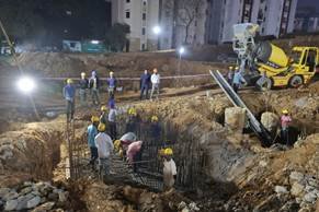 Construction work underway for infrastructure development project under PM-DevINE in Tripura