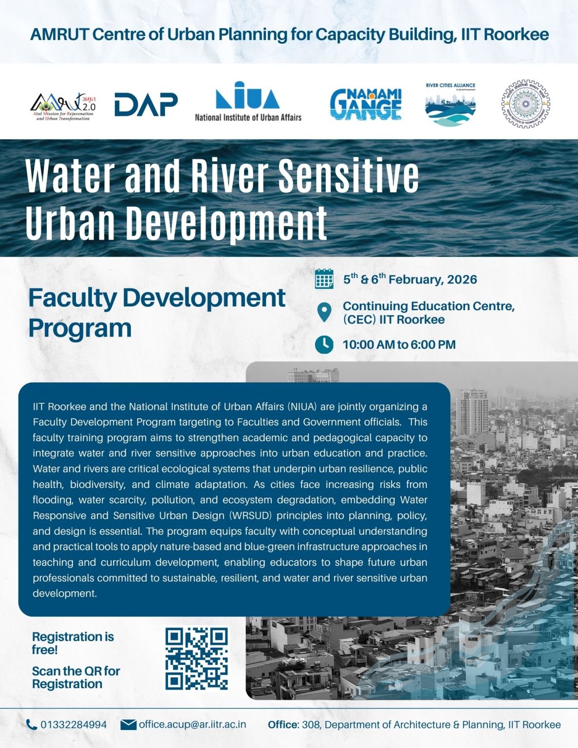 Water and River Sensitive Urban Development: Faculty Development ...