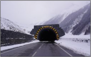 Zojila Tunnel providing all-weather road connectivity between Ladakh and Srinagar through the Himalayas