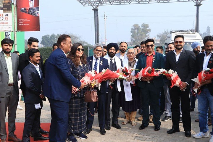 Architects and professionals networking at INTEXT Expo 2026 Ludhiana Exhibition Centre