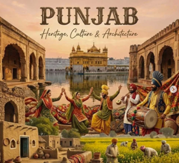 AMANAT poster exhibition highlighting Punjab’s built heritage at INTEXT Expo 2026