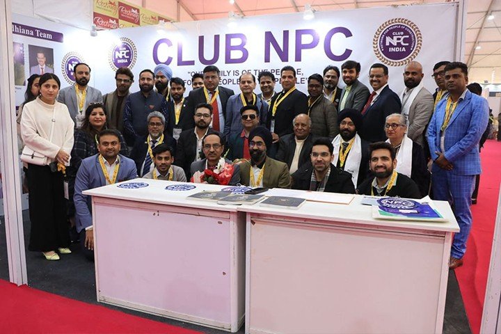 Club NPC team at INTEXT Expo 2026 during architectural and cultural events in Ludhiana