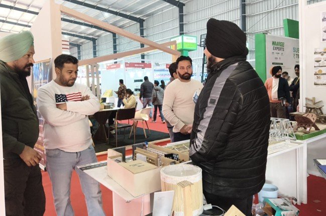 GNDEC architecture students presenting academic projects at INTEXT Expo 2026 Ludhiana