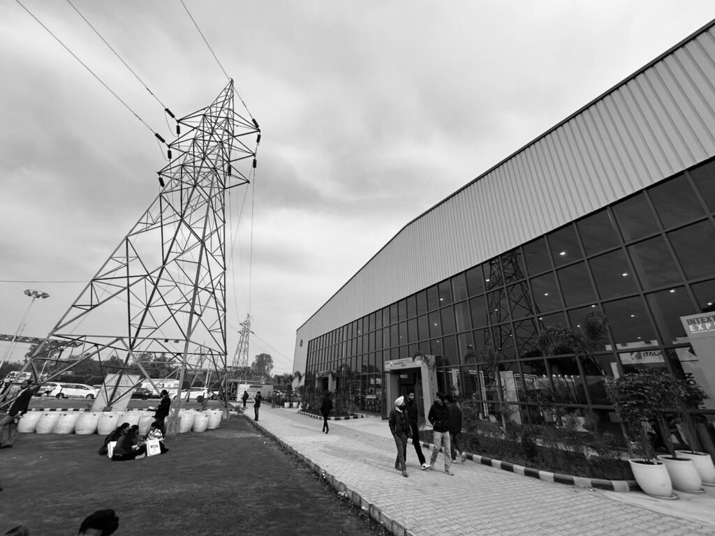 Exterior view of Ludhiana Exhibition Centre during INTEXT Expo 2026