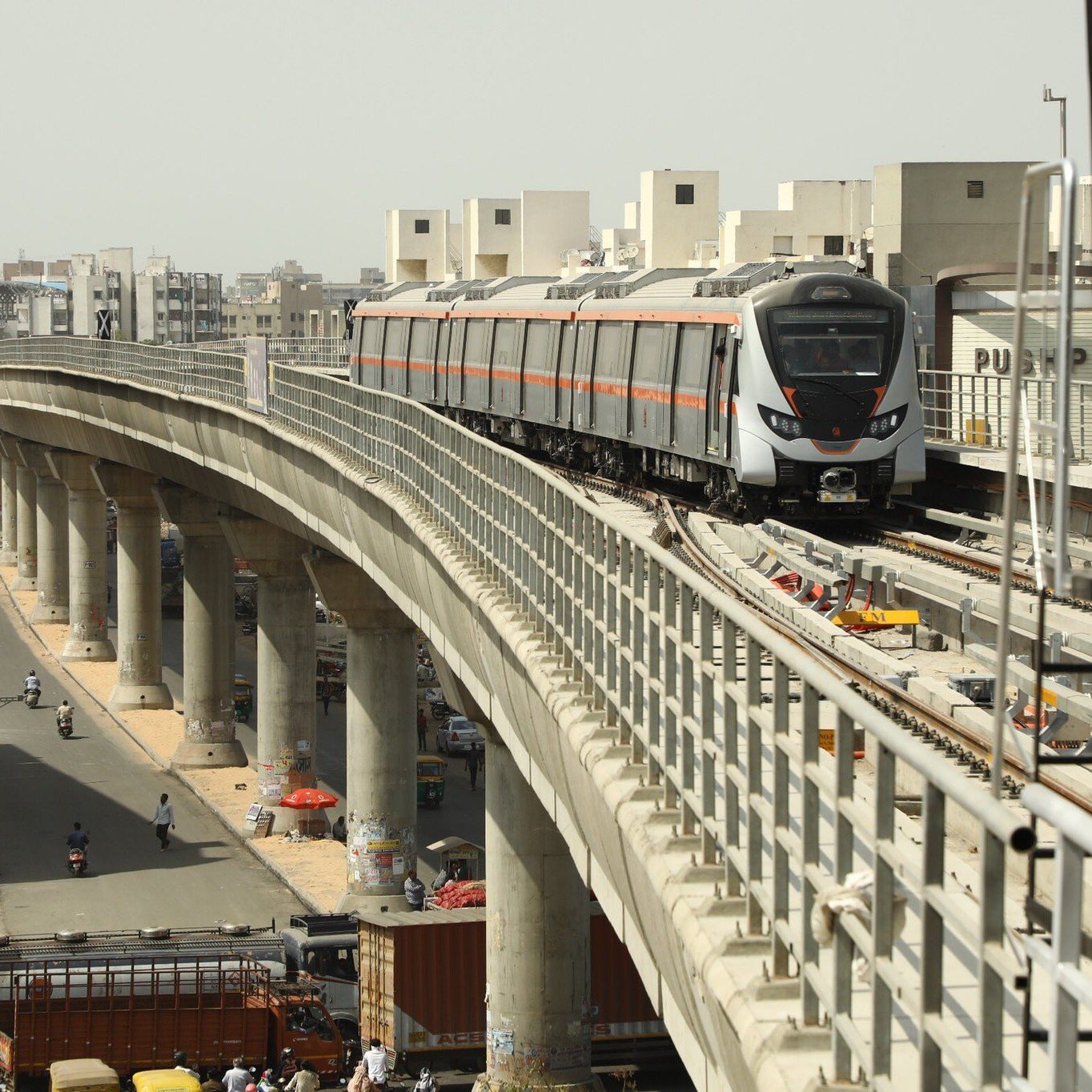 3.33 km Ahmedabad Metro Extension from GIFT City to Shahpur