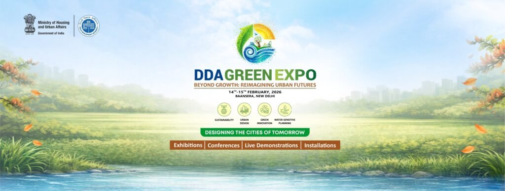 DDA Green Expo 2026 event at Baansera, New Delhi focusing on green urbanism and sustainable city development
