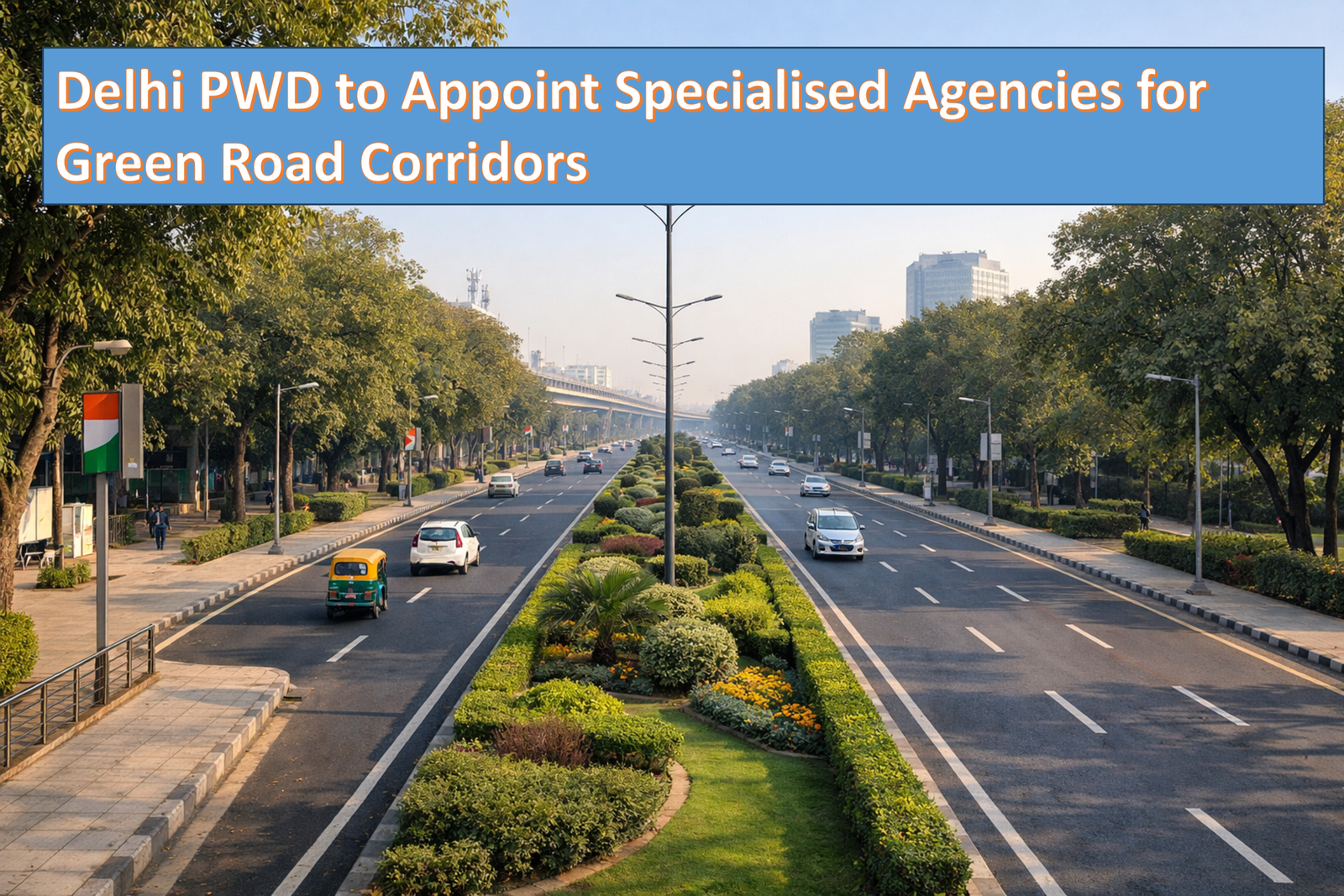 Delhi PWD to Appoint Specialised Agencies for Green Road Corridors