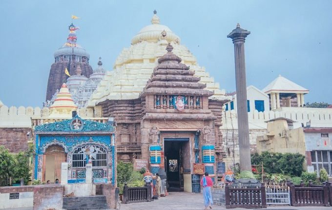 Jagannath Temple Puri Odisha exterior view showing temple complex and entrance