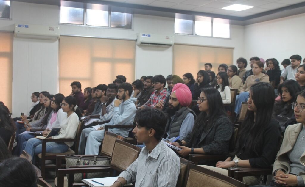 Architecture students attending NEXUS seminar session at GNDEC Ludhiana