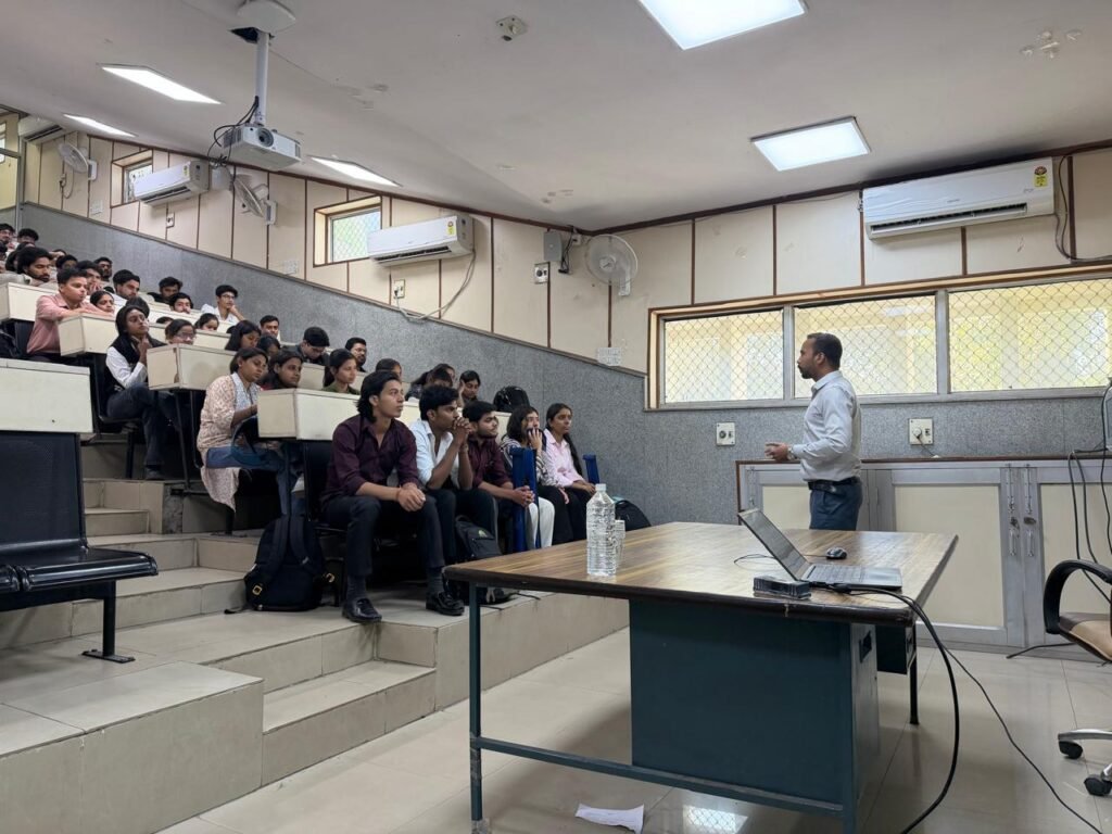 Prof. Srinivas Naik Addressing Architecture Students at DSEU