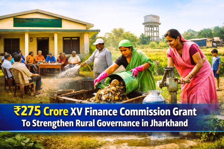 ₹275.12 Crore XV Finance Commission Grant Released for Jharkhand’s Rural Governance