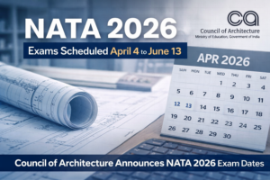 NATA 2026 Schedule; Exams from April 4 to June 13