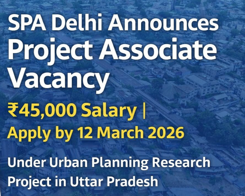 SPA New Delhi Vacancy Notice for Project Associate 2026