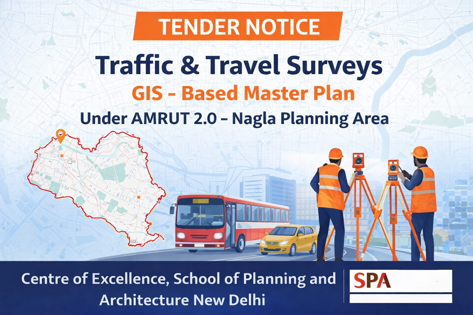 Tender Notice: Traffic & Travel Survey for GIS-Based Master Plan under AMRUT 2.0