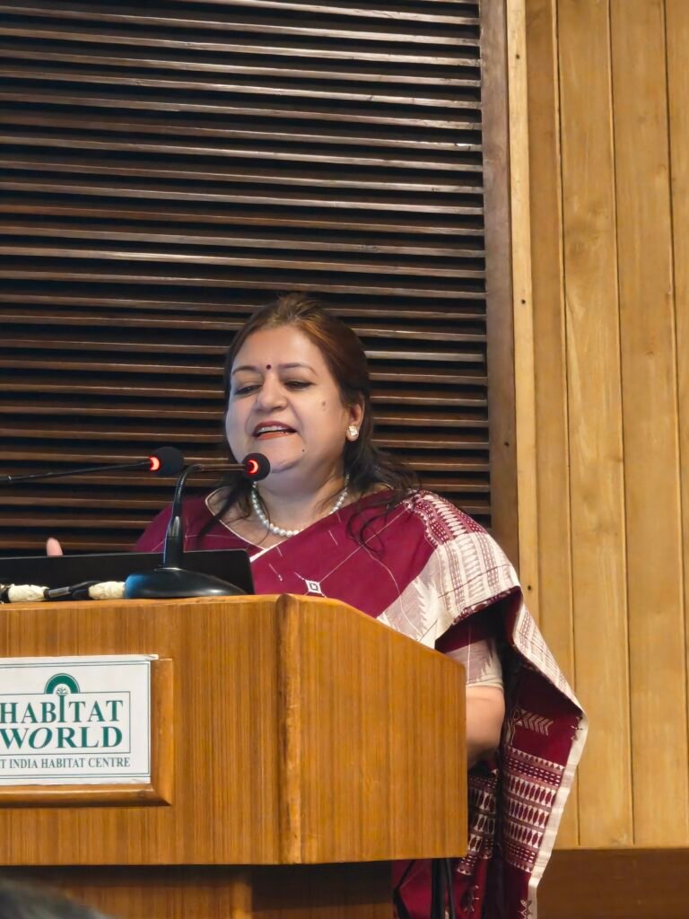 Ananya Bhattacharya speaking on craft and culture at Architecture Matters XI