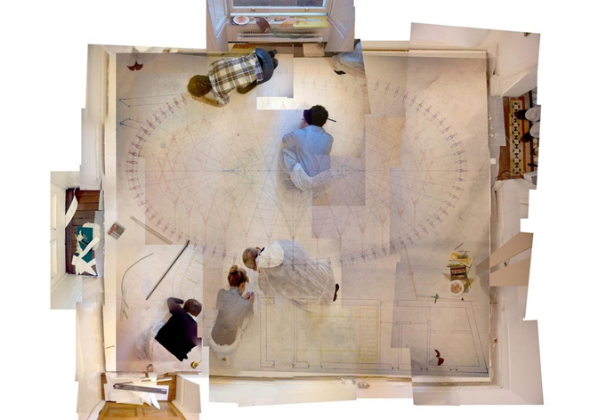 Bishop Edward King Chapel interior with timber structure and filtered natural light