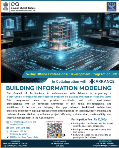 COA BIM training program 2026 digital building modeling visualization with Arkance collaboration