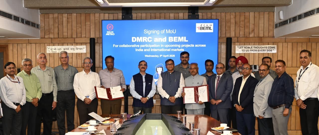 DMRC Partners with BEML to Strengthen Metro Rail Projects in India and Abroad