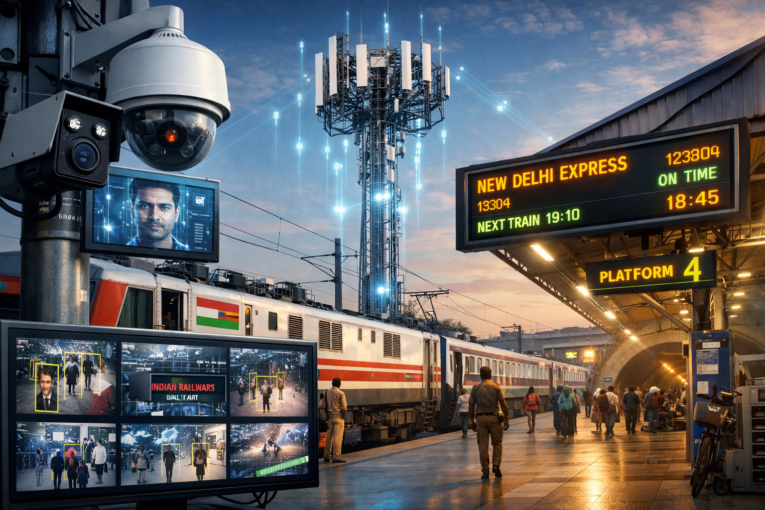 Indian Railways Deploys AI Surveillance and IP MPLS Network Across 1,800+ Stations