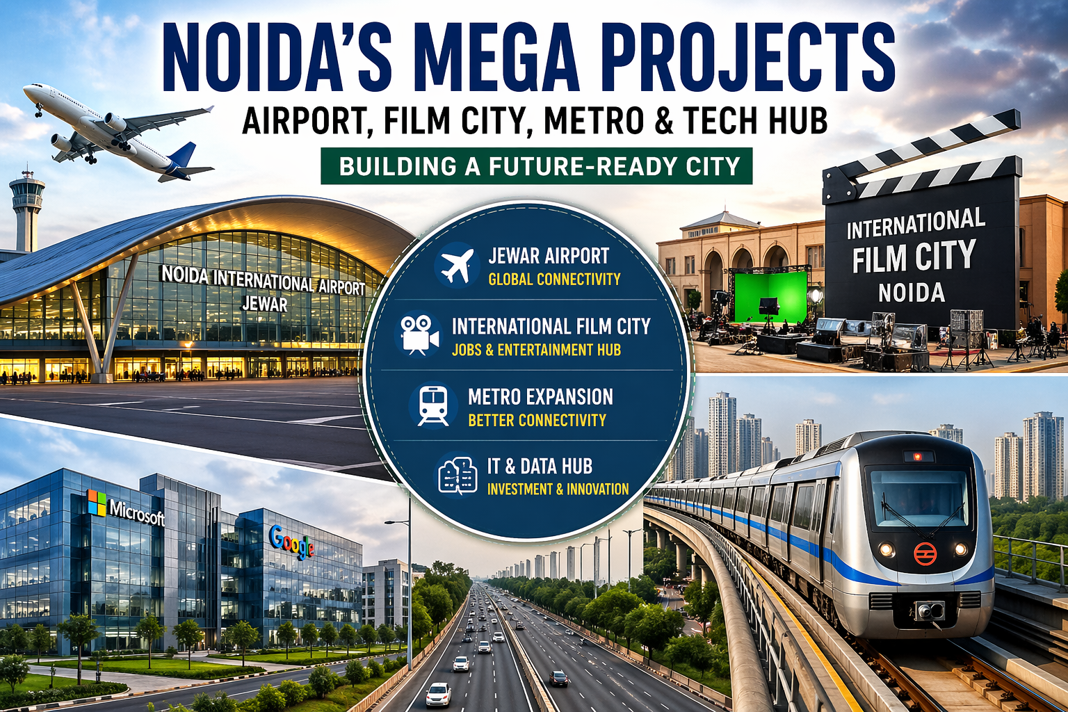 Noida Mega Projects: Airport, Film City & Metro Expansion