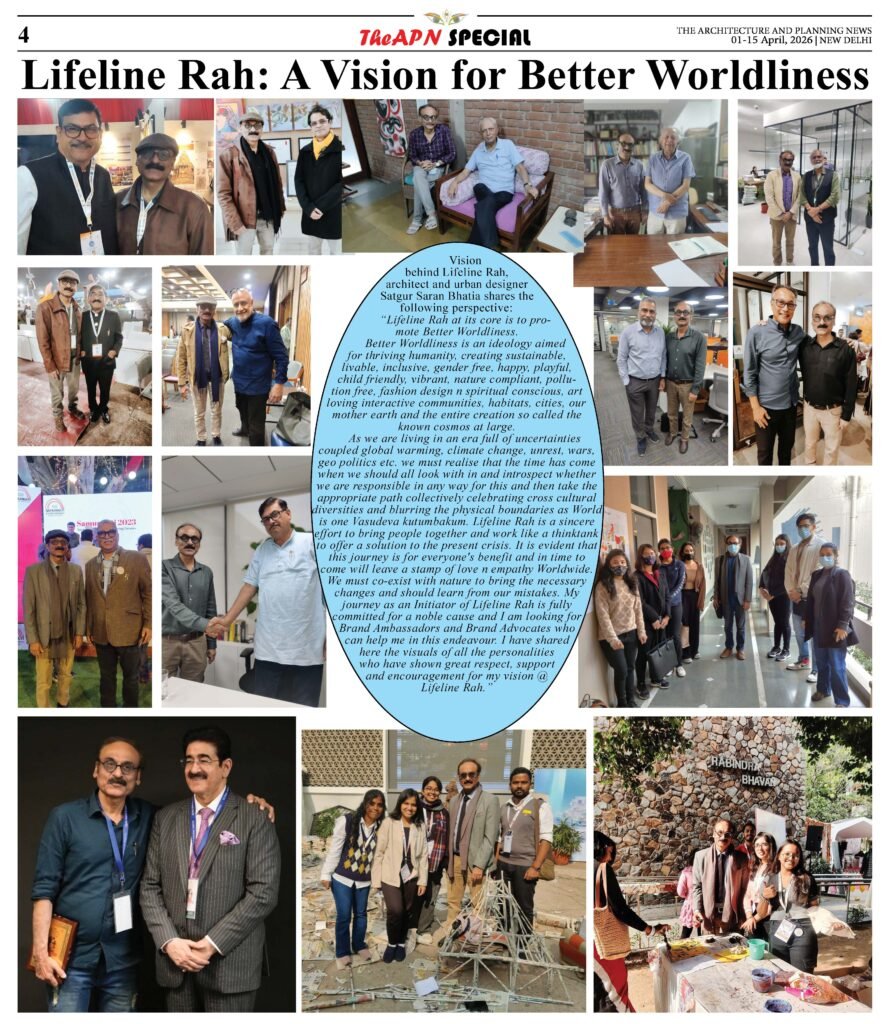 Satgur Saran Bhatia discussing Lifeline Raah and walkable city initiatives